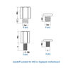 Picture of M.2 Screw Standoff,HFEIX SSD Mounting Kit with Screwdriver for Msi Motherboard or Gigabyte Board NVMe PCIe Driver Laptop Replace(9set)