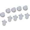 Picture of 15PCS 6.35mm Audio Jack PC DVD AV Equipment Microphone Socket Dust Cover- Rubber Transparent Color