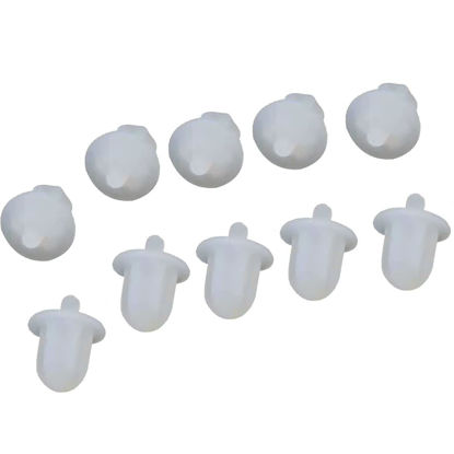 Picture of 15PCS 6.35mm Audio Jack PC DVD AV Equipment Microphone Socket Dust Cover- Rubber Transparent Color