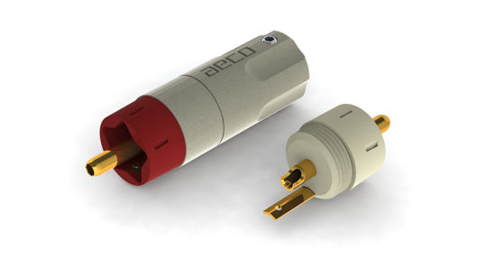 GetUSCart- aeco RCA Plug ARP-4045, 4pcs/1set, Gold Plating, Vacuum bag