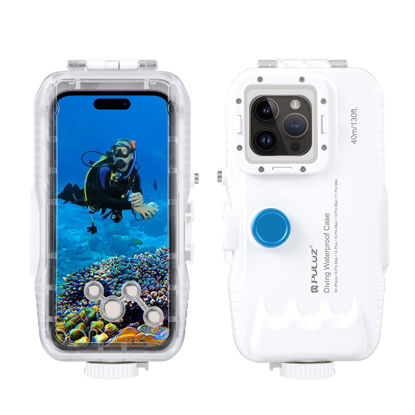 Picture of Upgrade Dive Case for iPhone 14 Plus / 14 Pro Max, Waterproof Underwater Photography Housings, Diving Shell 40M Accessories