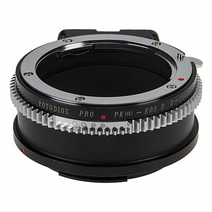 Picture of Fotodiox Pro Lens Mount Adapter Compatible with Pentax K Auto Focus Mount (PK AF) DSLR Lenses to Canon RF (EOS-R) Mount Mirrorless Camera Bodies