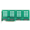 Picture of U.2 PCIe Adapter, U.2 to PCIe Card NVMe PCIe Card NVMe PCIe Adapter W/ Mini Dual U.2 SFF‑8639 Interface PCIe SSD Adapter for 2.5in U.2 NVMe SSD‑SFF‑8639 PCIe Adapter