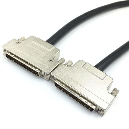 Picture of GZGMET SCSI Ribbon Cable hpdb68 68 pin mdr Adapter Connector Cable Male to Male (3M / 9.84ft)