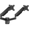 Picture of MOUNTUP Dual Monitor Wall Mount for 2 Max 32 Inch Computer Screen, Fully Adjustable Gas Spring Double Monitor Arm, Wall Mounted Monitor Holder Support 2.2-17.6lbs Display, VESA Bracket 75x75, 100x100