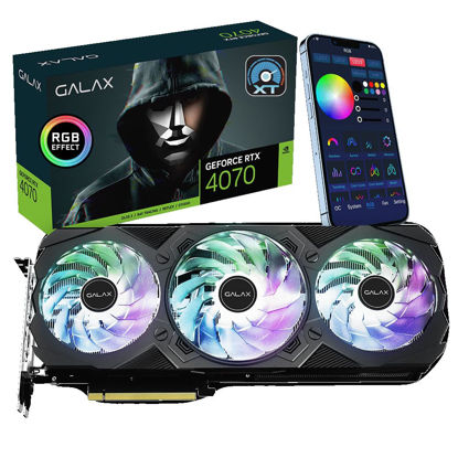 Picture of Galax GeForce RTX™ 4070 EX Gamer, ARGB Fan, Xtreme Tuner App Control, 12GB, GDDR6X, 192-bit, DP*3/HDMI 2.1/DLSS 3/Gaming Graphics Card (with ARGB Fans)