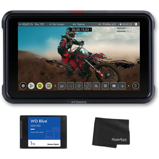 Picture of Atomos Ninja V 5" Touchscreen Recording Monitor + WD Blue 3D NAND SATA SSD 1TB