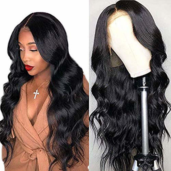 GetUSCart Amella Hair Lace Front Wigs Brazilian Body Wave Human