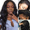 Picture of Amella Hair Lace Front Wigs Brazilian Body Wave Human Hair Wigs For Black Women 130% Density Pre Plucked with Baby Hair Natural Black Color (12 inch)