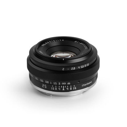 Picture of TTArtisan 25mm f2 APS-C Manual Focus Camera Lens Compatiable with M43 Mount Compatible with EPM1 EPM2 EPL1 EPL2 EPL3 EPL5 EPL6 EPL7 EPL8 EPL9 E-P1 E-P2 G1 G2 G3 G5 GX7 GM5 GM10