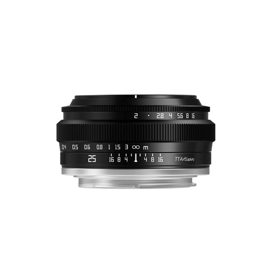 Picture of TTArtisan 25mm F2 Wide-Angle APS-C Camera Lens Large Aperture Manual Fixed Camera Lens Compatible with Fuji X-Mount Cameras X-A2 X-A2 X-A3 X-A5 X-A7 X-H1 XT1 X-T2 X-T3 X-T20 X-T30 X-T100 X-T200 X-PRO1