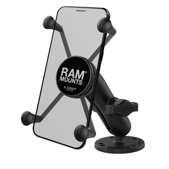 Picture of RAM MOUNTS X-Grip Large Phone Mount with Drill-Down Base RAM-B-138-UN10 with Medium Arm