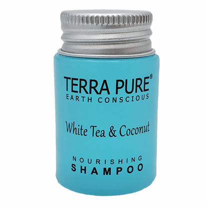 Picture of Terra Pure White Tea & Coconut Shampoo, Travel Size Hotel Amenities, 1 oz. (Case of 100)