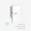 Picture of TP-Link Powerline Wi-Fi Extender (TL-WPA7617) - AV1000 Powerline Ethernet Adapter with AC1200 Dual Band Wi-Fi, Gigabit Port, Passthrough, OneMesh, Ethernet Over Power, Plug & Play, Add-on Unit