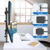 Picture of MOUNTUP Quad Monitor Stand, 4 Monitor Desk Mount for 13 to 32 inch Computer Screens, Fully Adjustable Stacked Mount with Tilt Swivel, Four Heavy Duty Monitor Mount, Holds up to 17.6lbs per Arm, MU3007