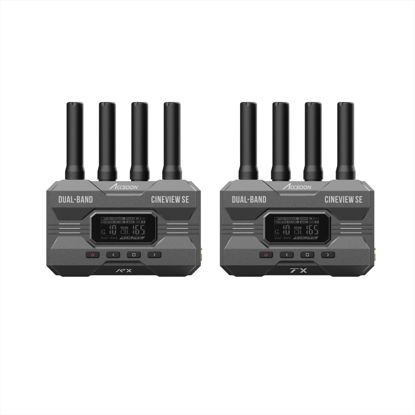 Picture of Accsoon CineView SE Wireless Video Transmitter and Receiver,Dual-Band Transmission,Range of 1200 ft/350m,Latency 0.05s&1080P HD Video, HDMI and SDI,Support 4 Devices