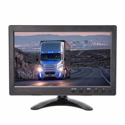 Picture of Yasoca 10.1 inch Small Portable Laptop Computer Monitor with HDMI VGA Port; Raspberry pi Display Screen Monitor; CCTV Monitor HD 1024x600 with Dual Speakers, MP5 USB Port, Remote(10 Inch) Gaming Monit