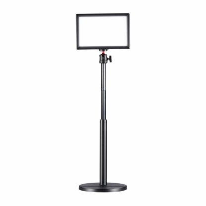 Picture of JUSMO K3 Key Light w Extendable Desktop Stand, Brightness/Color Temperature Adjustable LED Video Light, Soft Panel Fill Light for Streaming, Record Videos, Video Calls, Zoom Meetings