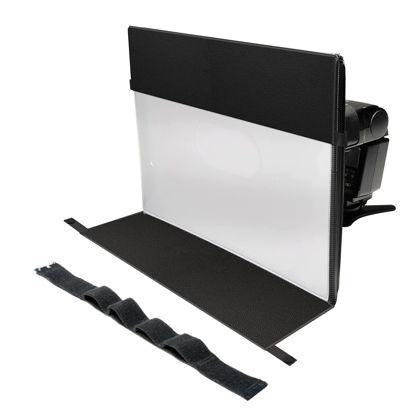 Picture of LumiQuest StripBox, 2 in 1 Flash Diffuser Set, Universal Classic Design for External Camera Flashes with UltraStrap