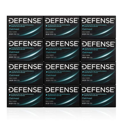 Picture of Defense Soap 12pk All Natural Oatmeal Bar Soap for Men | Made by Wrestlers with Tea Tree Oil & Eucalyptus Oil to Defend Against Fungus and Promote Healthy Skin