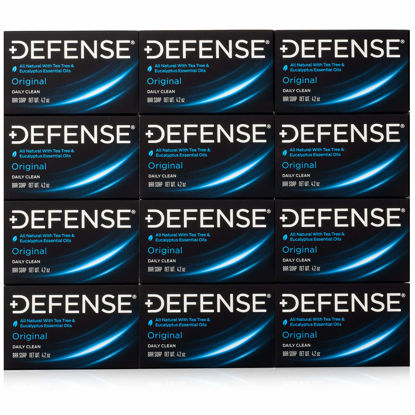 Picture of Defense Soap 12pk All Natural Tea Tree Bar Soap for Men | Made by Wrestlers with Tea Tree Oil & Eucalyptus Oil to Defend Against Fungus and Promote Healthy Skin