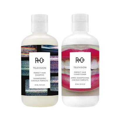 Picture of R+Co Television Perfect Hair Shampoo + Conditioner Kit | Body + Shine + Smoothing for All Hair Types | Vegan + Cruelty-Free |