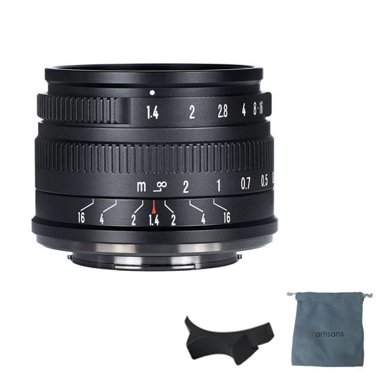 Picture of 7artisans 35mm F1.4 Mark II APS-C Manual Focus Fixed Lens Large Aperture for Sony E Mount Mirrorless Cameras A6500 A6300 A6100 A6000 A5100 A5000 A9 NEX 3 NEX 3N NEX 5 NEX 5T NEX 5R NEX 6 7