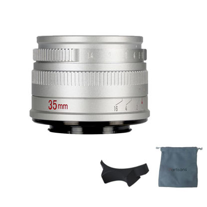 Picture of 7artisans 35mm F1.4 Mark II APS-C Manual Focus Prime Lens Large Aperture Compatible with Sony E Mount Mirrorless Cameras A6500 A6300 A6100 A6000 A5100 A5000 A9 NEX 3 NEX 3N NEX 5 NEX 5T