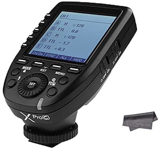 Picture of Godox XPro TTL Wireless Trigger,1/8000s High-Speed-Sync,5 Dedicated Group Bottons and 11 Customizable Functions (XPro-C Compatible with Canon)