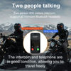 Picture of Motorcycle Helmet Bluetooth Headset 500meters 2 Riders Bluetooth Helmet Intercom Headset with CVC Noise Sound Quality Speakers Communication Systems Motorcycle Riding/Snowmobile/Cycling/Sports(（2PC）