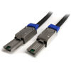 Picture of StarTech.com 2m External Mini SAS Cable - Serial Attached SCSI SFF-8088 to SFF-8088 - 2x SFF-8088 (M) - 2 meter, Black (ISAS88882)