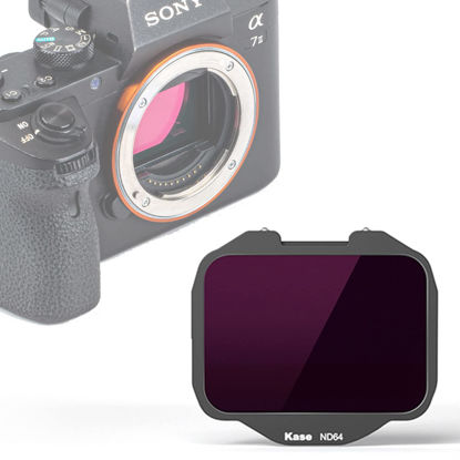 Picture of Kase Clip-in ND64 ND1.8 6 Stops Filter,Built-in Camera ND Filter Optical Glass for Sony Alpha Camera A7/A7 II/A7 III/A7R/A7R II/A7R III/A7R IV/A7S/A7S II/A7S III/A9/A9 II/FX3