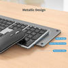 Picture of Multi-Device Bluetooth Keyboard and Mouse - Jelly Comb Full Size Ultra Thin Rechargeable 2.4G Wireless Bluetooth Keyboard Mouse Combo, Compatible for Mac OS/iOS/Windows/Android KM62-3