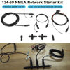 Picture of yourour 124-69 NMEA Network Starter Kit,NMEA 2000 Node Terminators, NMEA2000 Connection with T Connector Replace OEM 124-69,Compatible with Lowrance N2K-Exp-Rd-2 Network Starter Kit