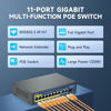 Picture of Davuaz Gigabit PoE Switch with 8 POE+ Port, 2 Gigabit Uplink Port and 1 SFP Port, IEEE802.3af/at Compliant, Up to 120W, Metal Design, Unmanaged Power Over Ethernet Switch, Plug and Play Network Switch