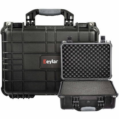 Picture of Eylar Standard 16" Gear, Equipment, Hard Camera Case Waterproof with Foam TSA Standards (Black)