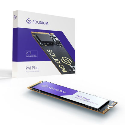 Picture of Solidigm™ P41 Plus Series 2TB PCIe GEN 4 NVMe 4.0 x4 M.2 2280 3D NAND Internal Solid State Drive (2TB, M.2 80mm, PCIe 4.0 x4) SSDPFKNU020TZX1