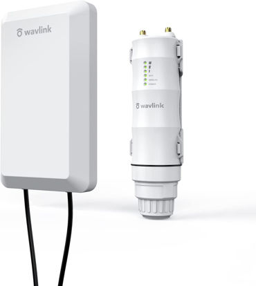 Picture of WAVLINK Outdoor Weatherproof WiFi Range Extender,N300 Long Range Wireless WiFi AP/Router/Repeater/WISP Mode with POE,Internet Signal Booster Amplifier, Point to Point WiFi Bridge for Home