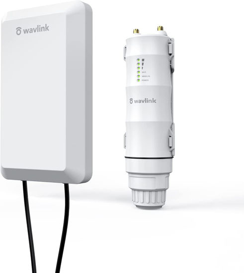 Picture of WAVLINK Outdoor Weatherproof WiFi Range Extender,N300 Long Range Wireless WiFi AP/Router/Repeater/WISP Mode with POE,Internet Signal Booster Amplifier, Point to Point WiFi Bridge for Home