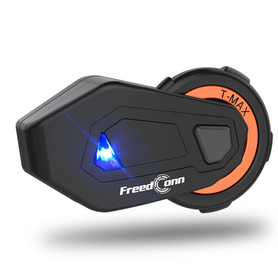 FreedConn T-max Motorcycle Helmet Intercom 6 Riders Bluetooth Headset with  FM Radio Moto Intercomunicador