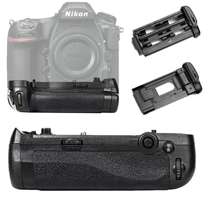 Picture of MB-D18 Battery Grip for Nikon D850 DSLR Camera, Replacement for Nikon MB-D18 Battery Grip,Used to Replace Nikon EN-EL18A, EN-EL15A or 8 AA Rechargeable Lithium-ion Battery.