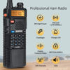 Picture of BAOFENG UV-5R 8W High Power Ham Radio Dual Band Portable Two Way Radio Long Range Rechargeable Handheld Radio (Black-2Pack)