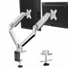 Picture of MOUNTUP Dual Monitor Desk Mount, Die-Cast Aluminum Fully Adjustable Double Monitor Arm with Gas Spring, Computer Monitor Stand Fits 2 Screen 17 to 32 inch - Each Arm Holds up to 17.6LBS, MU0024