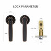 Picture of BORHOOD Biometric Fingerprint Door Lock,Keyless Smart Door Lock,Mechnical Handle Lock Suitable for Home, Hotel,Apartment,School & Interior Door