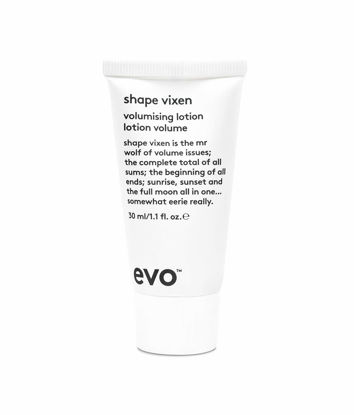 Picture of evo Shape Vixen Volumizing Lotion - Professional Hair Styling Blow Dry Texture Mask for Fine Thin Straight Hair - Travel Size, 30ml / 1.01fl.oz