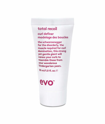 Picture of EVO Total Recoil Curl Definer - Strong Hold Defining Moisturizing Cream - Enhances Natural Curl Pattern & Reduces Frizz - Humidity Control - Travel Size, 30ml / 1.01fl.oz