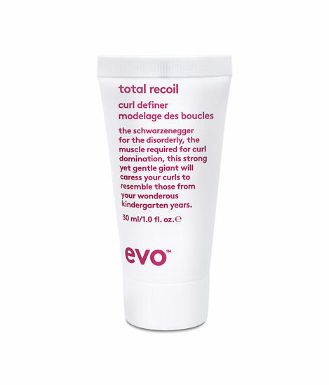 Picture of EVO Total Recoil Curl Definer - Strong Hold Defining Moisturizing Cream - Enhances Natural Curl Pattern & Reduces Frizz - Humidity Control - Travel Size, 30ml / 1.01fl.oz