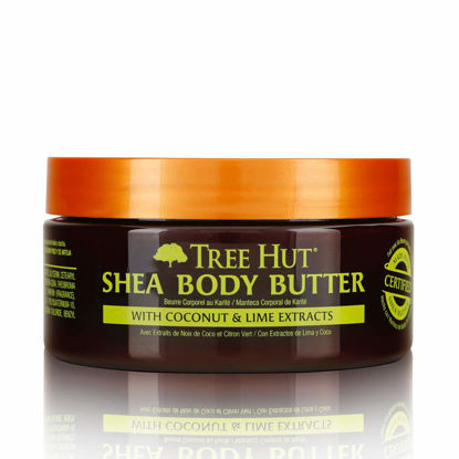 Picture of Tree Hut 24 Hour Intense Hydrating Shea Body Butter, Coconut Lime, 7 Ounce