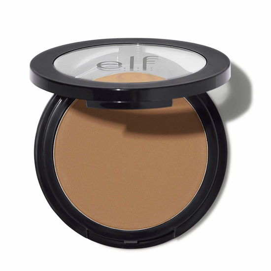 Picture of e.l.f., Primer-infused Bronzer, Long-Wear, Matte, Bold, Lightweight, Blends Easily, Contours Cheeks, Forever Sun Kissed, All-Day Wear, 0.35 Oz