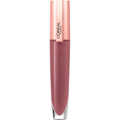 Picture of L’Oréal Paris Makeup Tinted Lip Balm-in-Gloss, Glow Paradise Hydrating Liquid Lip Color with Hyaluronic Acid, Ultra-Gentle, Non-Sticky Formula, Rose Harmony, 0.23 Fl Oz